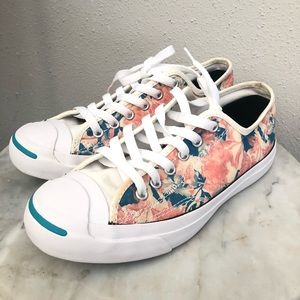 Converse Jack Purcell flower print size 8